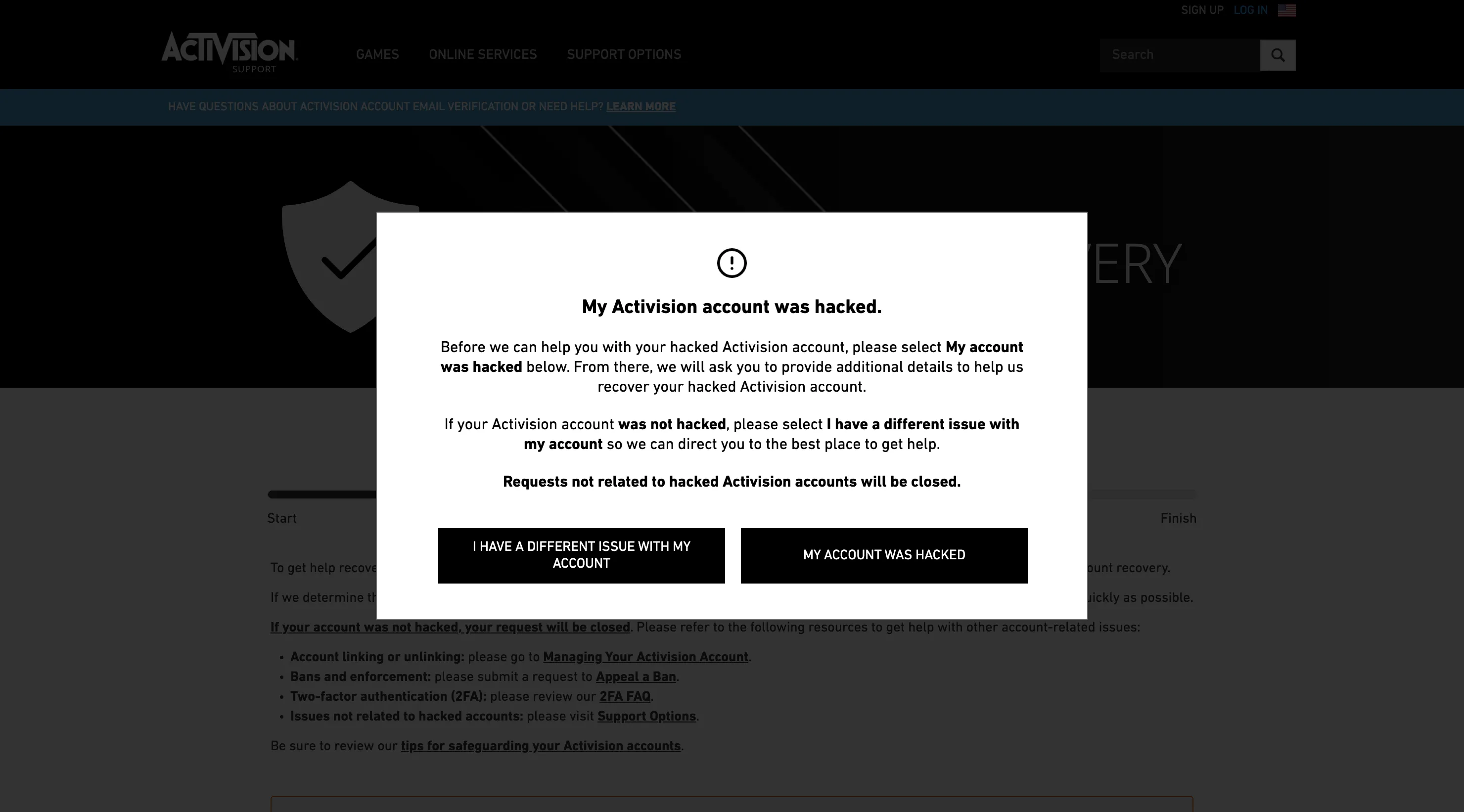 how to get your cod account back